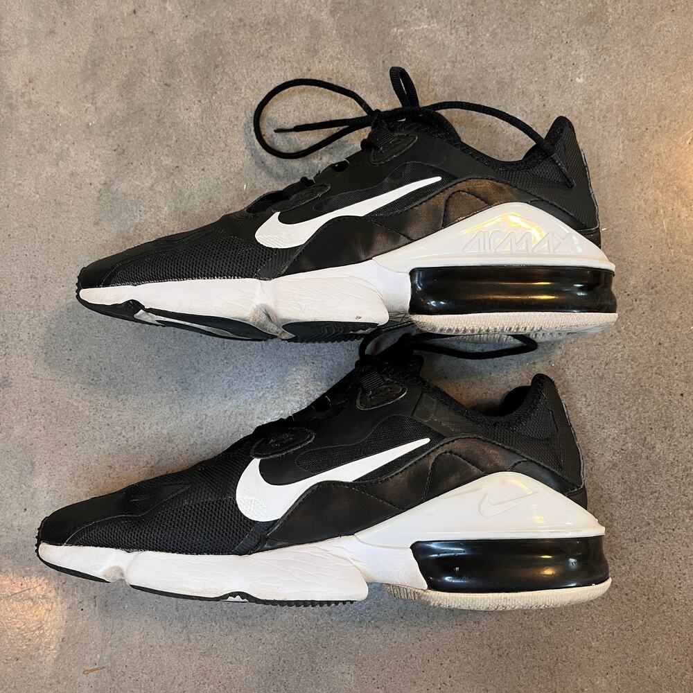 Nike Air Max Infinity 2 black white sneaker womens 8.5 athletic shoes sporty